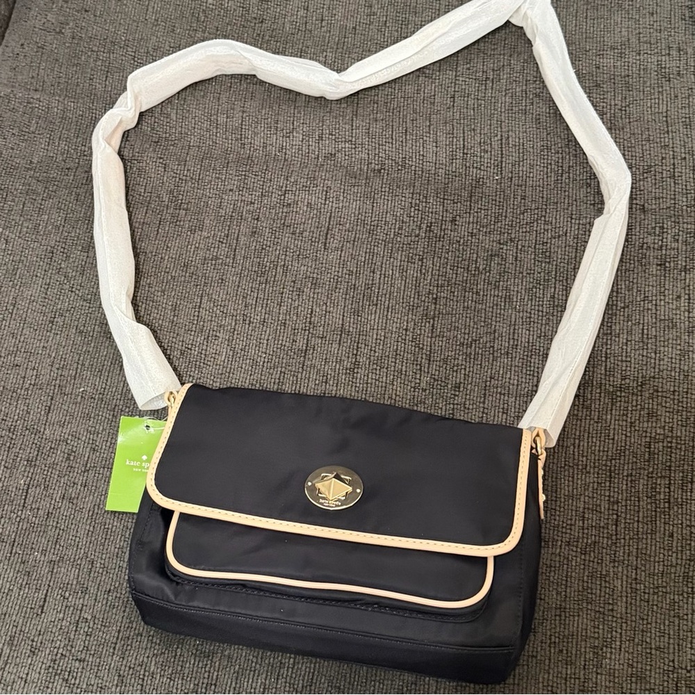 NWT Kate Spade Sporty Black Nylon Gracie Crossbody
